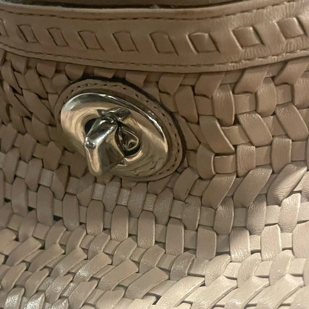 Coach Tan Woven leather front Pocket Hobo Bag - Picture 3 of 14